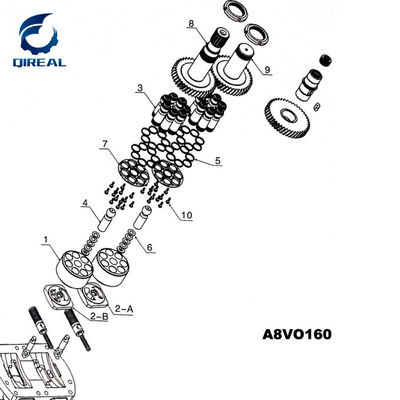 A8VO160 Hydraulic Piston Pump Repair Parts Kit For  330 330B E330/B Excavator