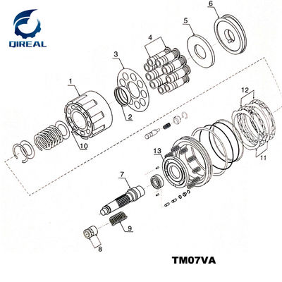 TM07VA Excavator Final Drive Track Motor Parts