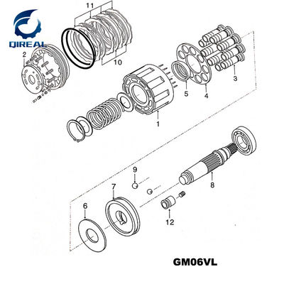 High quality GM06VL GM07VA GM09VL GM18VL Excavator Travel Motor Parts