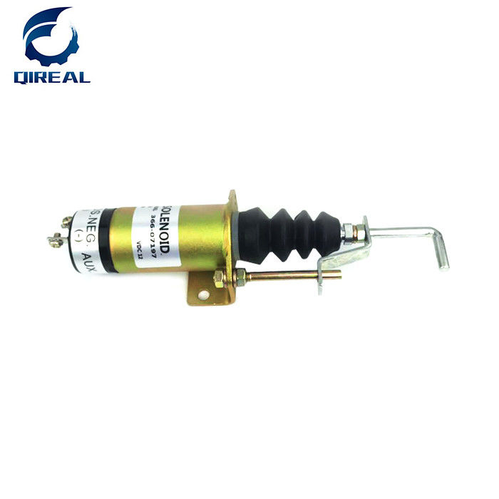 36607197Excavator Stop Solenoid 12V 24V Fuel Shut off Solenoid Valve 366-07197