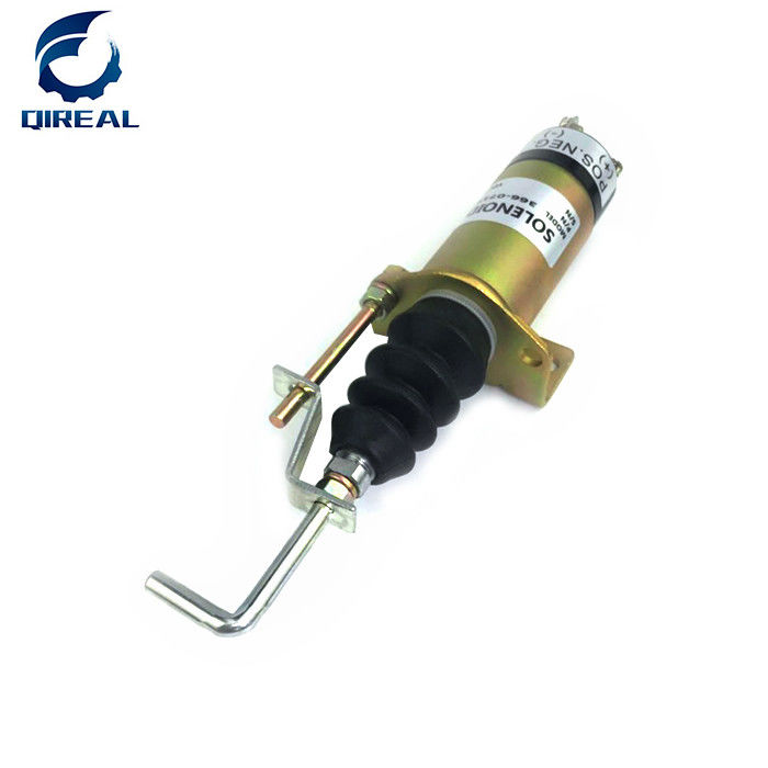 36607197Excavator Stop Solenoid 12V 24V Fuel Shut off Solenoid Valve 366-07197