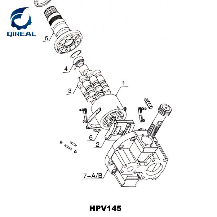 PVK-2B-505 Hydraulic Pump Repair Kits Piston Pump Parts For ZX55 Excavator