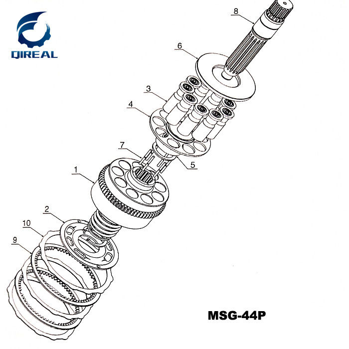 Swing Motor MSG-27P Hydraulic Motor Accesories Repair Kits