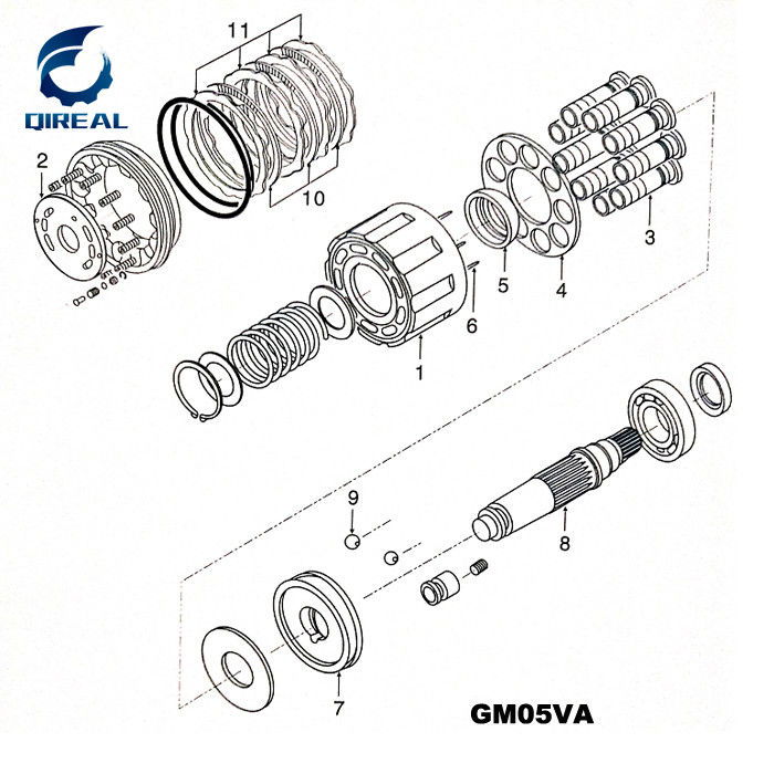 High quality GM06VL GM07VA GM09VL GM18VL Excavator Travel Motor Parts